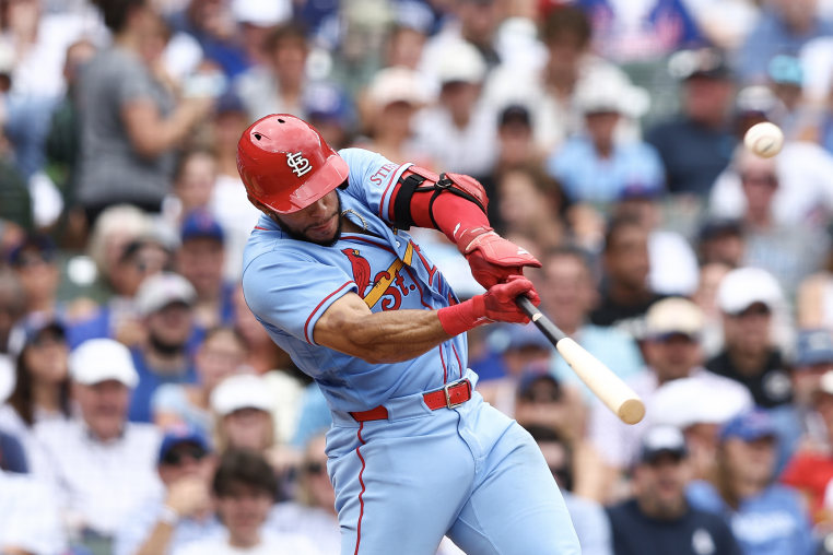Joshua Báez hitting a home run.