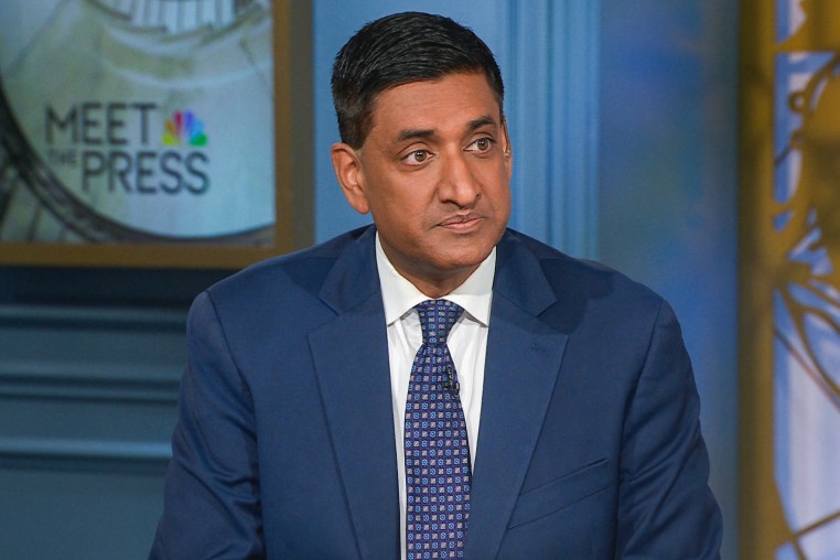 Ro Khanna seated on the set of Meet the Press