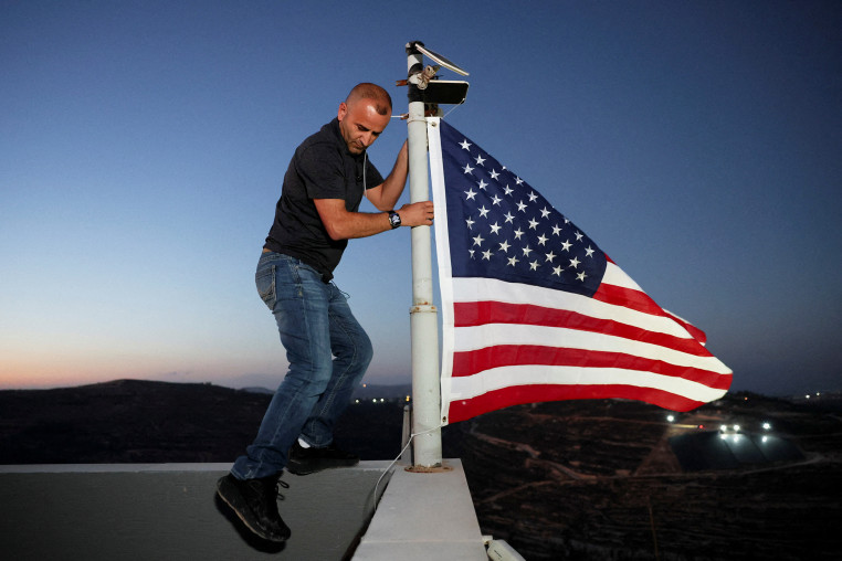 Palestinian-American Loui Ridi gains access to his besieged West Bank home, in Qusra
