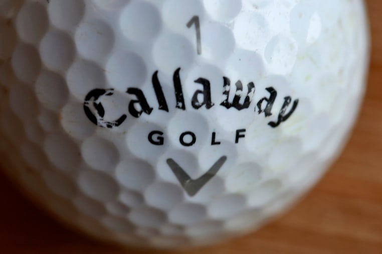 A Callaway golf ball.