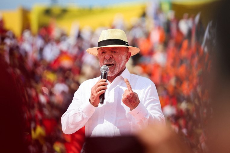 Brazilian President Lula's re-election campaign at Primeiro de Maio Stadium in Sao Bernardo do Campo