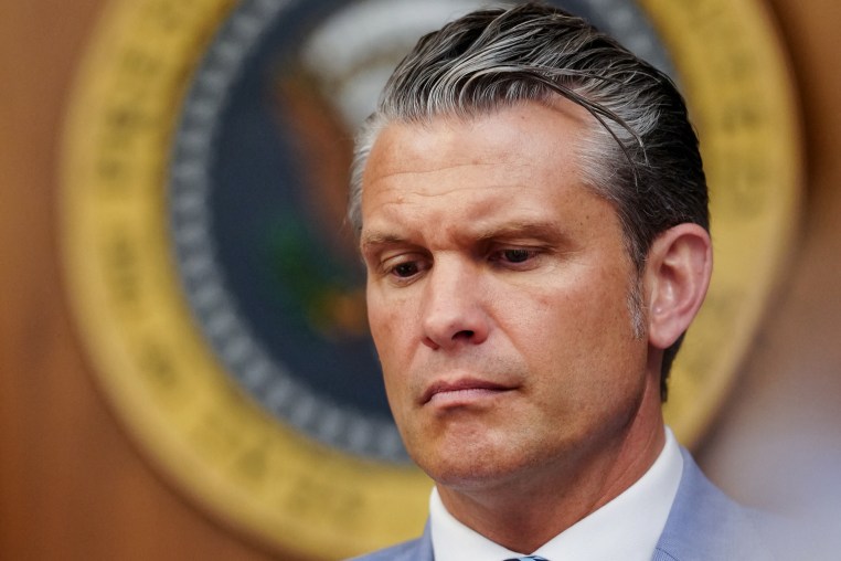 Secretary of Defense Pete Hegseth attends a Cabinet meeting on July 31, 2026. 