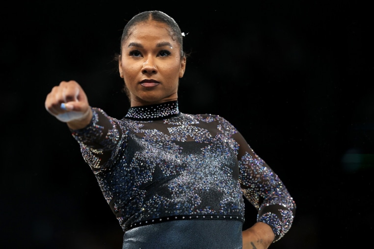 PARIS, FRANCE - JULY 28: Jordan Chiles of Team United States competes in the floor exercise during the Artistic Gymnastics Women's Qualification on day two of the Olympic Games Paris 2024 at Bercy Arena on July 28, 2024 in Paris, France. (Photo by Jamie Squire/Getty Images)