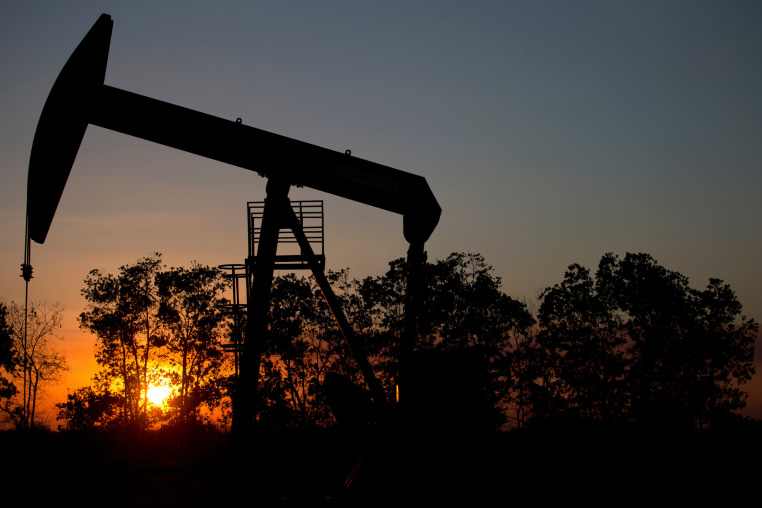 An oil well is seen in Venezuela.