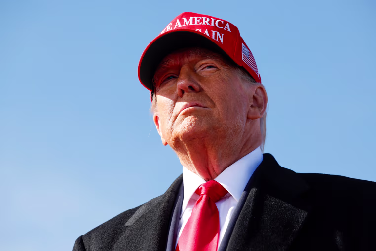Republican presidential nominee, former U.S. President Donald Trump in Lititz, Penn. on Nov. 3, 2024.