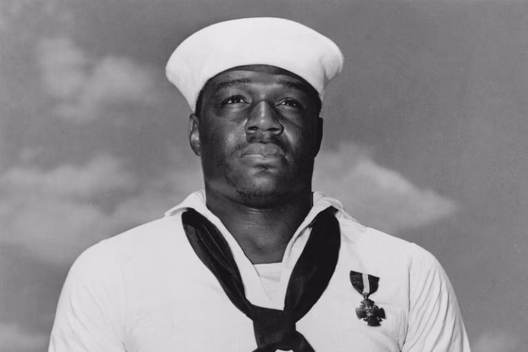 Doris Miller, who was the first African-American sailor to receive the Navy Cross for his bravery during the Japanese attack on Pearl Harbor.