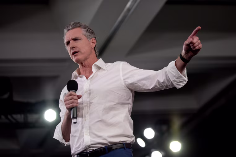 California Governor Gavin Newsom in Los Angeles on Nov. 1, 2025.