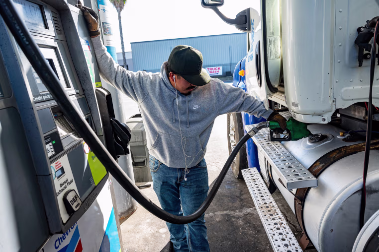 California Diesel Prices Top $7 A Gallon To Hit Record High