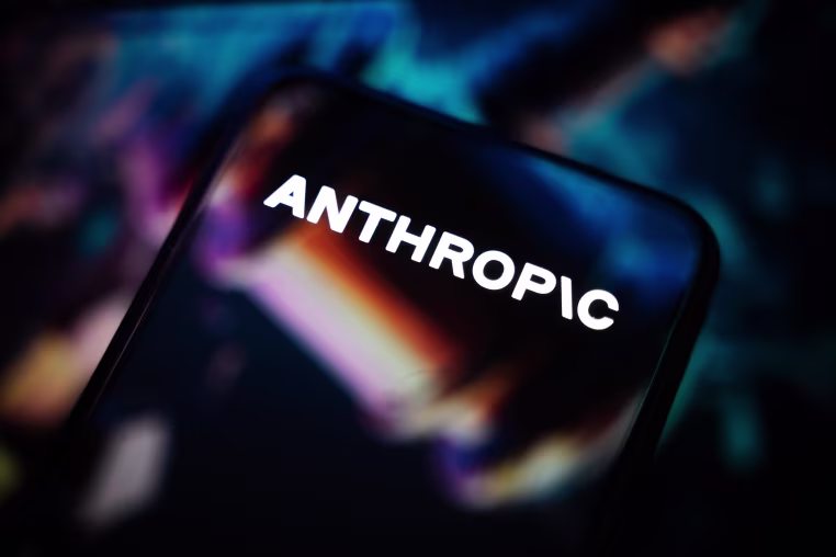 Image: Anthropic logo on a smartphone screen