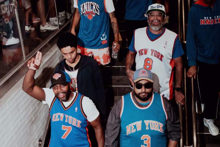 The New York Knicks ticker-tape parade on June 18, 2026 in New York.