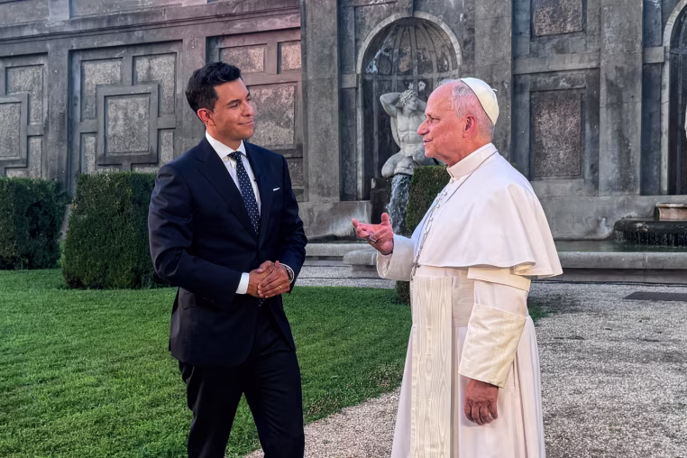 Tom Llamas and Pope.
