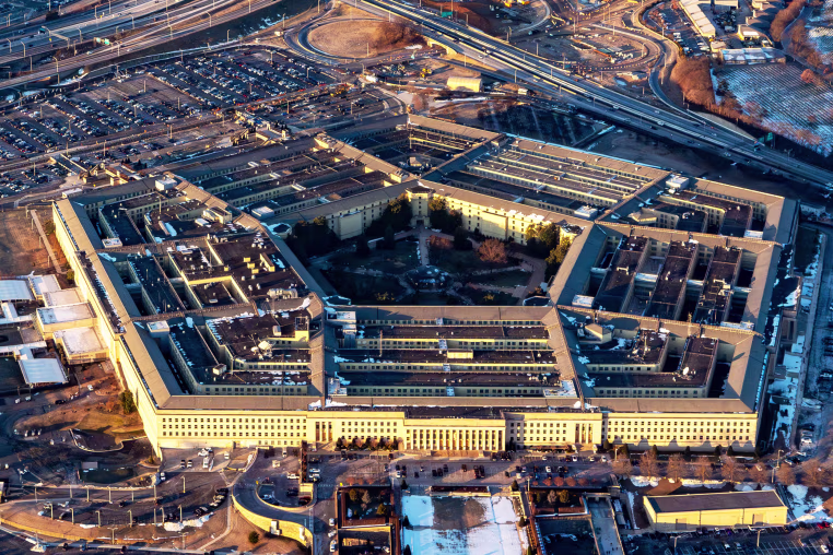The Pentagon is seen from above