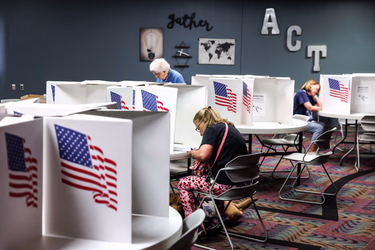 Iowa Residents Vote In Primary Election