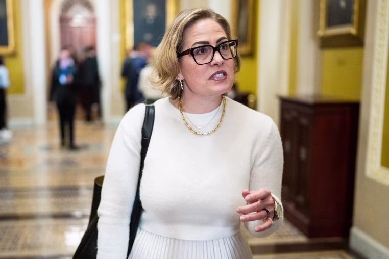 Former Sen. Kyrsten Sinema.