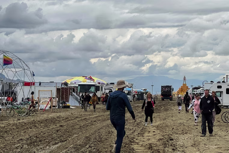 A view from Burning Man festival on Sunday, September 3, 2023.