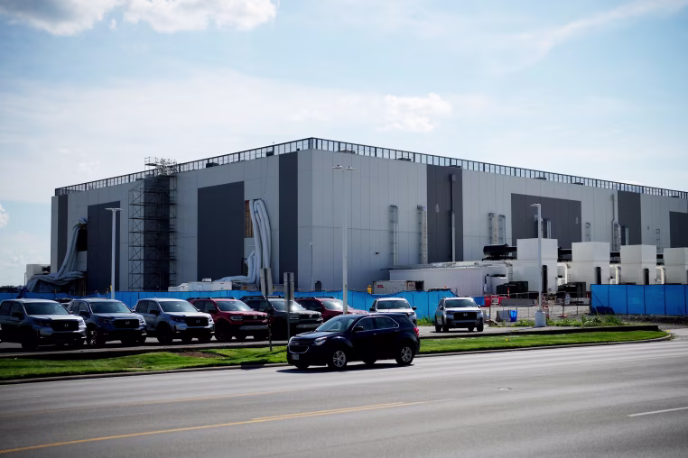 For many living in neighboring areas, the construction of data centers like this one in Sandusky, Iowa, has become another example of the powerful are taking advantage of the powerless.