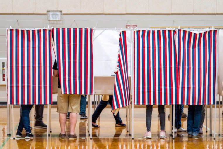 People cast vote.