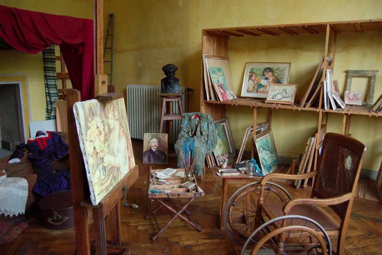 Frankreich, Cagnes-sur-Mer: Renoir-Museum - Atelier