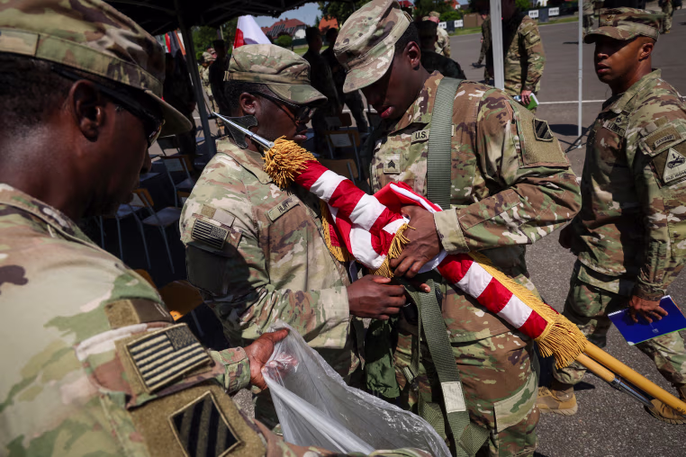 U.S. Troops Rotate In Poland