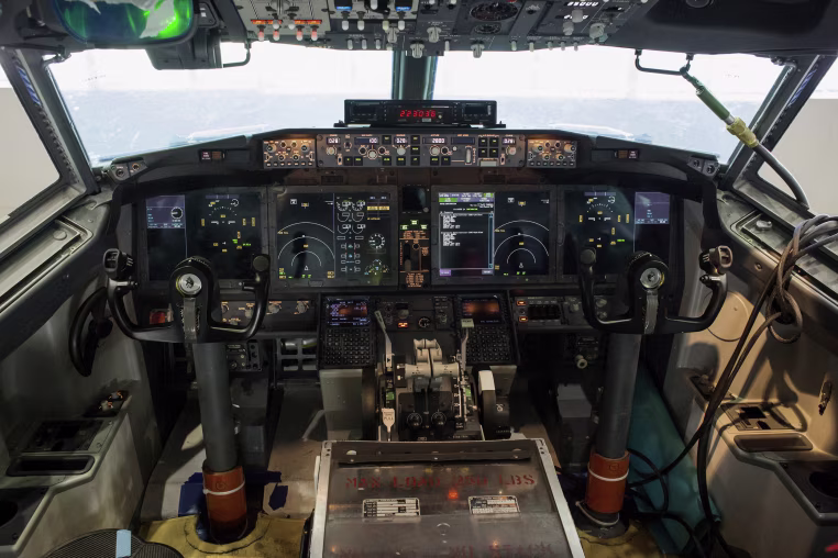 A Boeing 737 Max 9 cockpit