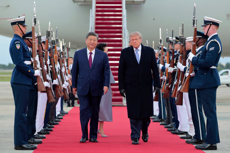 President Trump Welcomes China's President Xi At Joint Base Andrews