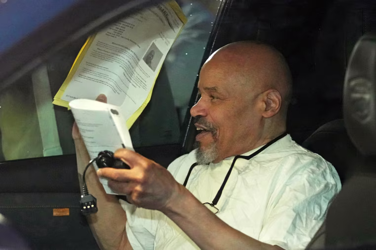 Image: Douglas Stewart Carter sat in a car