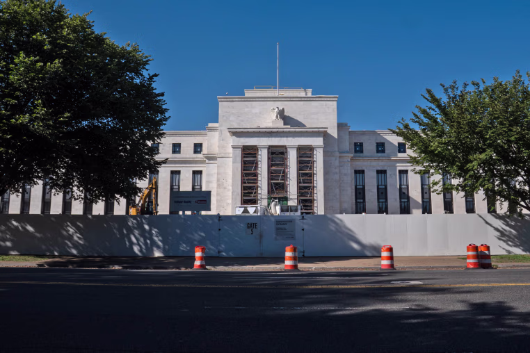 The Federal Reserve Board Building under construction