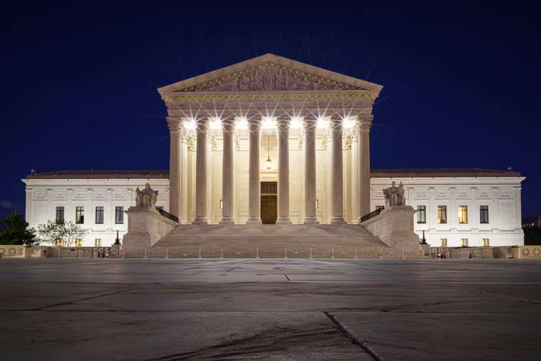 U.S. Supreme Court Building at Twilight