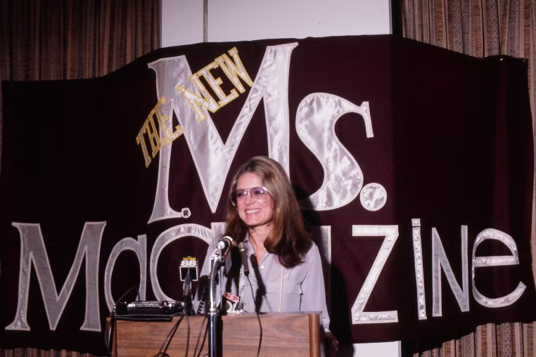 Gloira Steinem At Press Conference