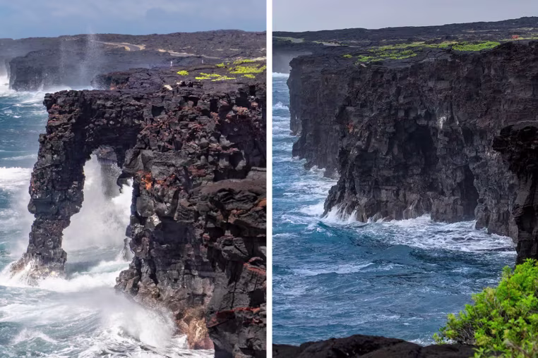 Hōlei Sea Arch in Hawaii