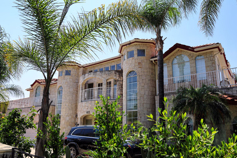 A view of the home of Arcadia couple Silvia Zhang and Guoiun Xuan.