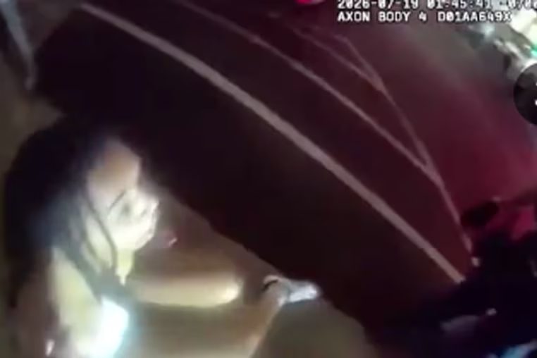 Screengrab of video showing a violent encounter between police and an Arizona college student.