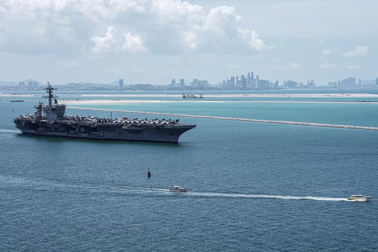U.S nuclear-powered aircraft carrier USS Abraham Lincoln.