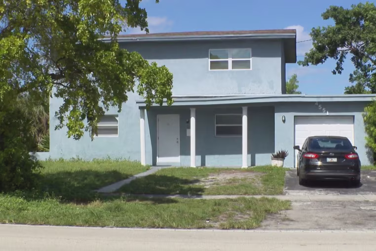 The home in Lauderhill, Fla., where Dennis West was found dead.