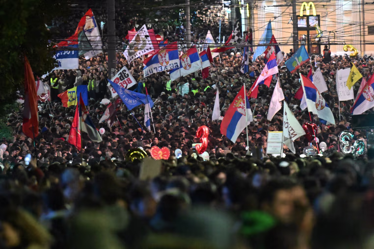 Student List - Student Win Rally Ahead of Serbia Election