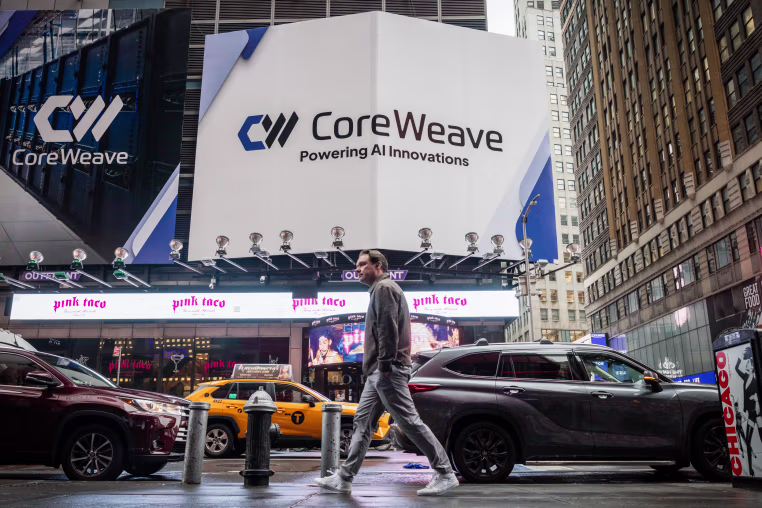 CoreWeave Inc. signage