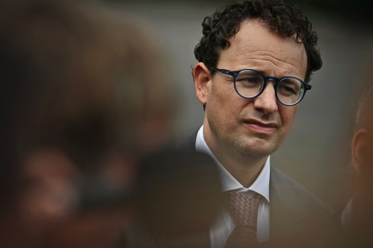 Anthropic CEO Dario Amodei looks on President Donald Trump speaks after a meeting with technology executives at the White House on Sept. 29, 2026. 