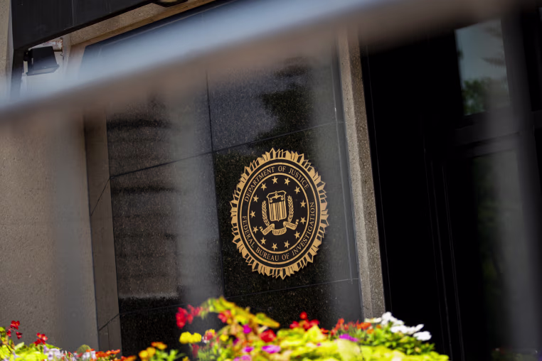The Federal Bureau of Investigation (FBI) seal.