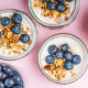 Yogurt with Homemade Granola and Blueberries
