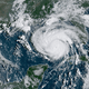 Hurricane Ida makes it's way across the Gulf of Mexico towards Louisiana on August 28, 2021.