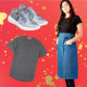 Illustration of Psudo Women's Sport Sneakers, Rendall Co. Kenwood Bistro Apron and Buck Mason Pima Curved Hem Tee