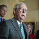 Image: Mitch McConnell, Democrats' Voting Rights Push Tilts Toward Filibuster Showdown