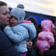 Image: Refugees arrive at the Polish border town of Przemysl after fleeing from Ukraine due to the Russian invasion