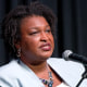 Stacey Abrams onstage during the "Beautiful Noise Live Equality on the Ballot" panel at the Buckhead Theatre in Atlanta, Georgia on September 19, 2022.
