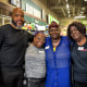 Trymaine Lee, Trinetta Alston, Lorraine Baker, and Nicky Moore at Tops Supermarket in Buffalo, N.Y.