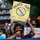 Image: Abortion rights demonstrators march to the Supreme Court Justice Brett Kavanaugh's home in Chevy Chase, Md., on Sept. 13, 2021.
