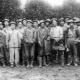 Ahn Chang Ho, Kap Suk Cho, and other workers at a Riverside orange orchard in the early 1900s.