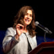 Michigan Gov. Gretchen Whitmer speaks in Detroit on Oct. 3, 2021.