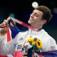 Image: Bronze medalist Thomas Daley of Team Great Britain following the medal ceremony for the Men's 10m Platform Final at the Olympic Games in Tokyo on Aug. 7, 2021.