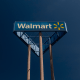 Image: A Walmart store sign.